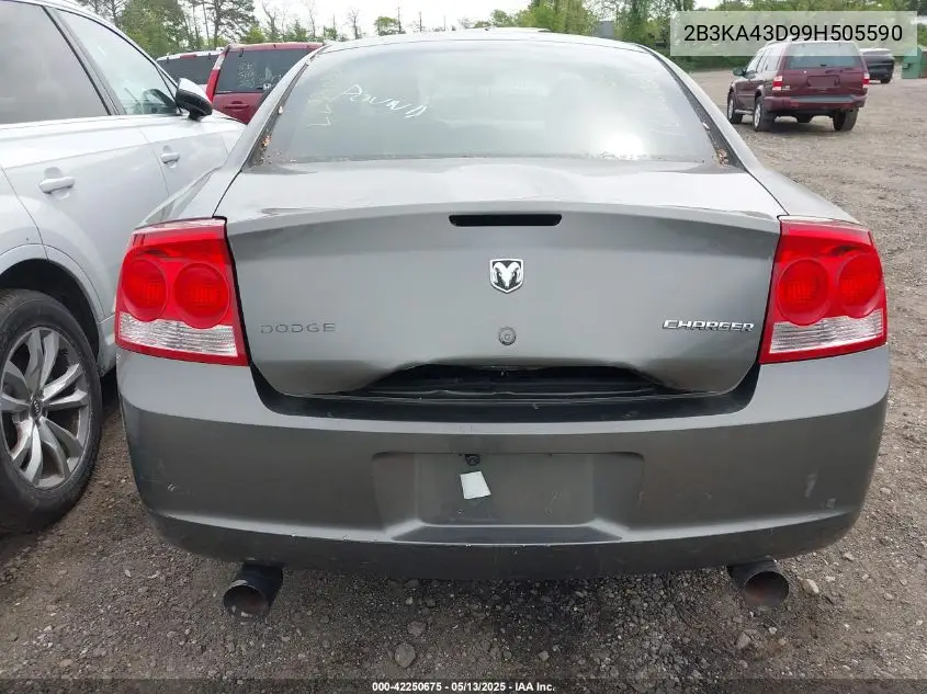 2009 Dodge Charger Se VIN: 2B3KA43D99H505590 Lot: 42250675