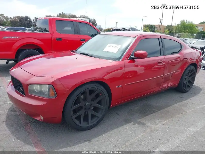 2009 Dodge Charger R/T VIN: 2B3KA53T59H573155 Lot: 42254291