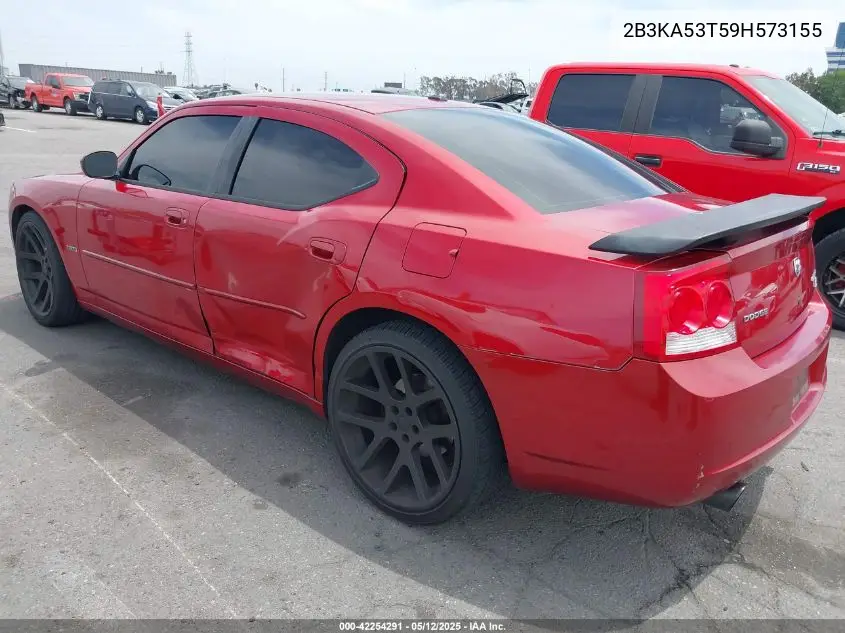 2009 Dodge Charger R/T VIN: 2B3KA53T59H573155 Lot: 42254291