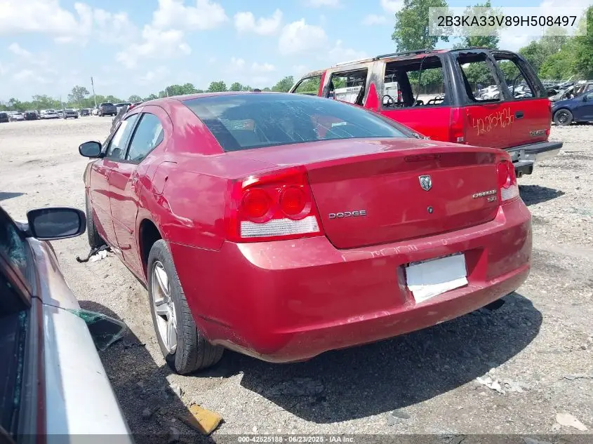2009 Dodge Charger Sxt VIN: 2B3KA33V89H508497 Lot: 42525188