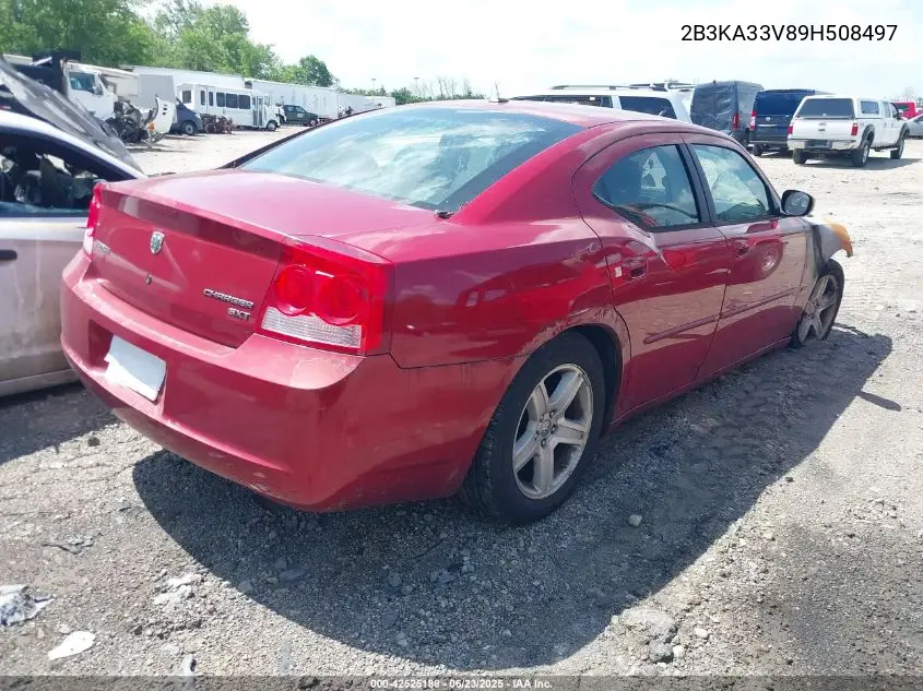 2009 Dodge Charger Sxt VIN: 2B3KA33V89H508497 Lot: 42525188
