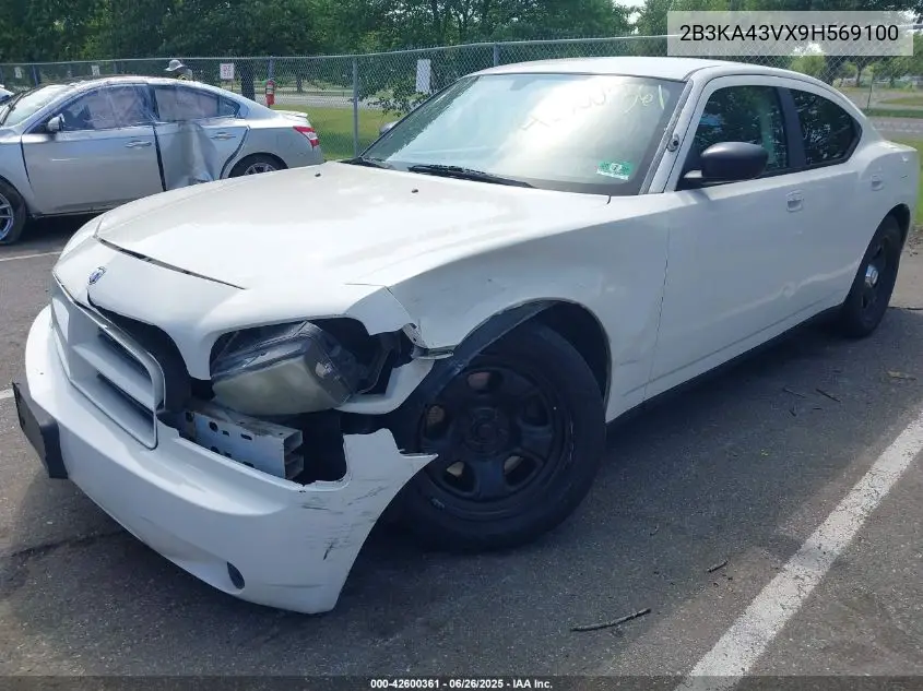 2009 Dodge Charger VIN: 2B3KA43VX9H569100 Lot: 42600361