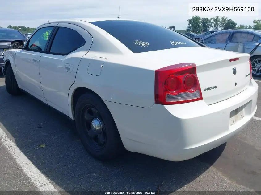 2009 Dodge Charger VIN: 2B3KA43VX9H569100 Lot: 42600361