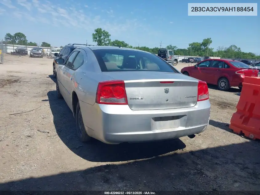 2010 Dodge Charger Sxt VIN: 2B3CA3CV9AH188454 Lot: 42266232
