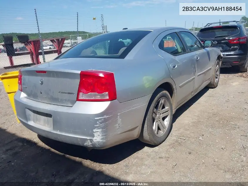 2010 Dodge Charger Sxt VIN: 2B3CA3CV9AH188454 Lot: 42266232