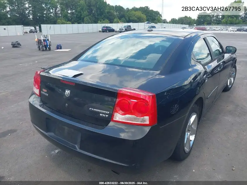 2010 Dodge Charger Sxt VIN: 2B3CA3CV3AH267795 Lot: 42633222