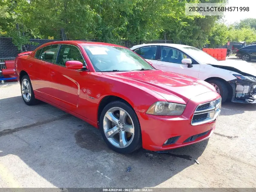 2011 Dodge Charger R/T VIN: 2B3CL5CT6BH571998 Lot: 42622140