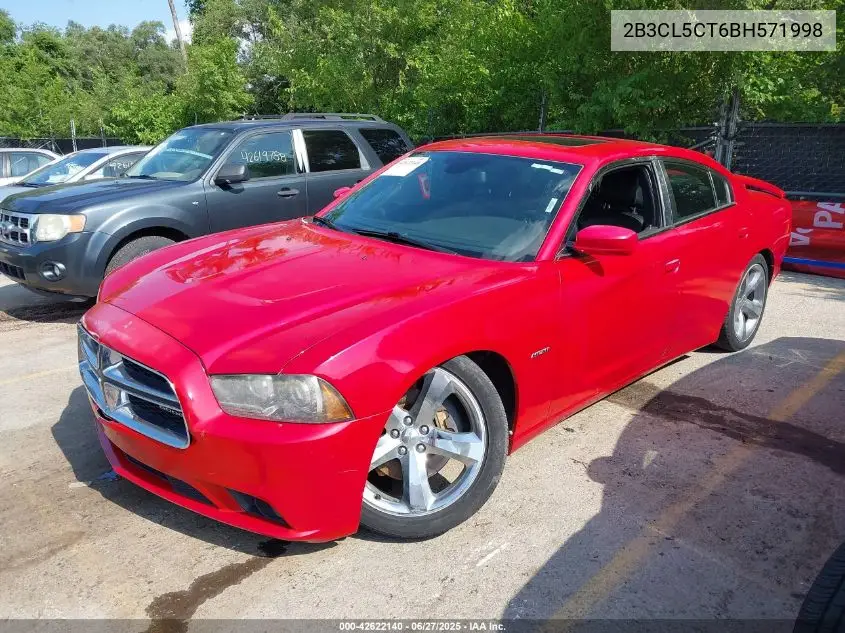 2011 Dodge Charger R/T VIN: 2B3CL5CT6BH571998 Lot: 42622140