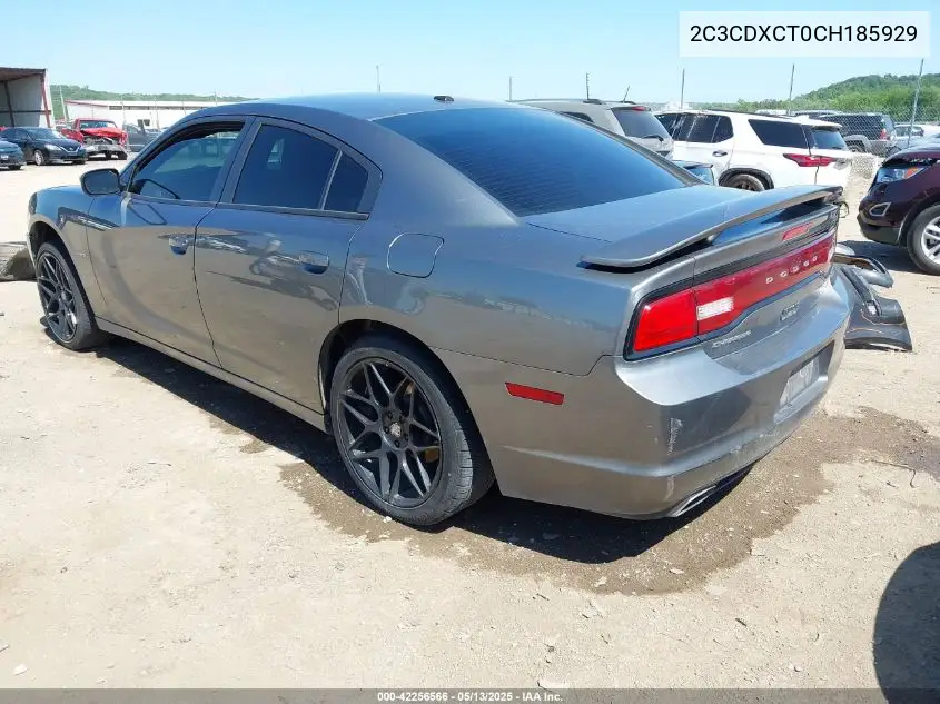 2012 Dodge Charger R/T VIN: 2C3CDXCT0CH185929 Lot: 42256566