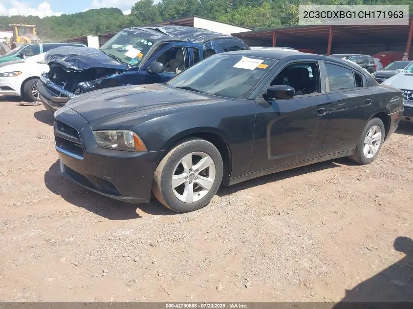 2012 Dodge Charger Se VIN: 2C3CDXBG1CH171963 Lot: 42780658