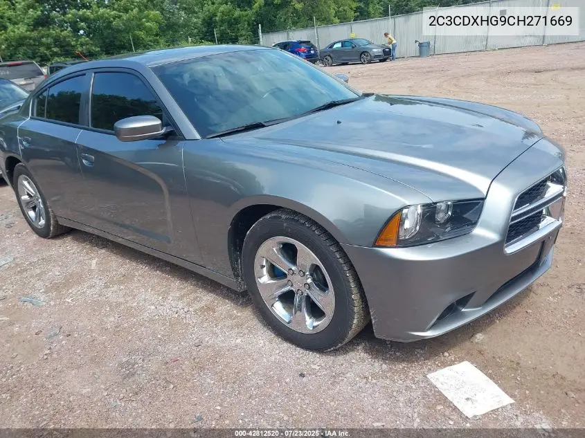 2012 Dodge Charger Sxt VIN: 2C3CDXHG9CH271669 Lot: 42812520