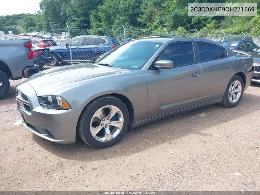 2012 Dodge Charger Sxt VIN: 2C3CDXHG9CH271669 Lot: 42812520