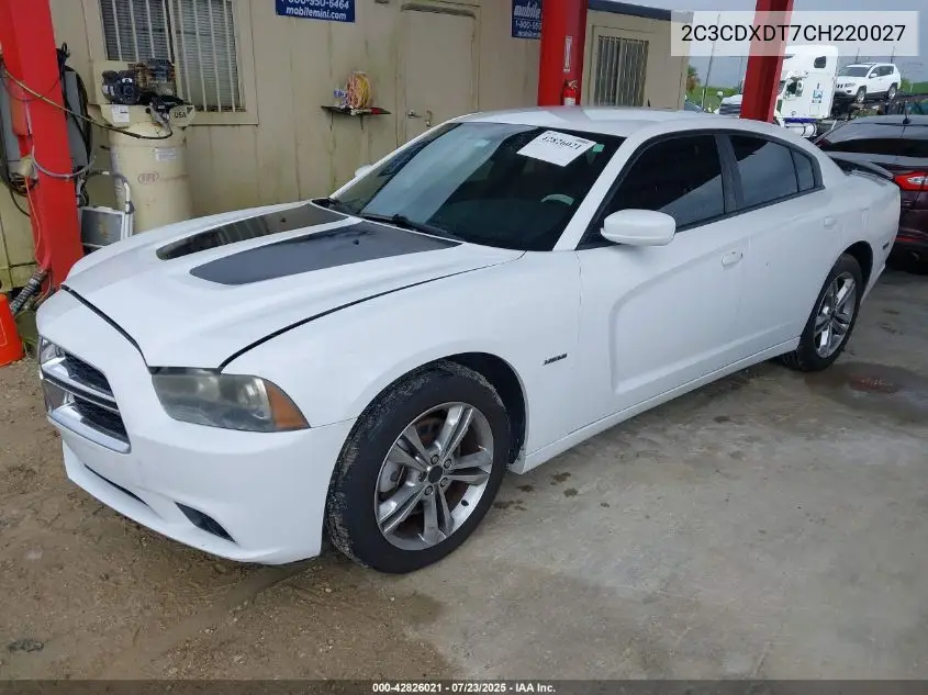 2c3cdxdt7ch220027 2C3CDXDT7CH220027 2012 Dodge Charger R/T