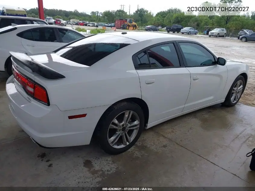 2c3cdxdt7ch220027 2C3CDXDT7CH220027 2012 Dodge Charger R/T