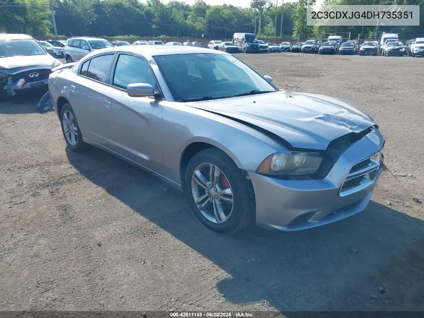 2013 Dodge Charger Sxt VIN: 2C3CDXJG4DH735351 Lot: 42611149