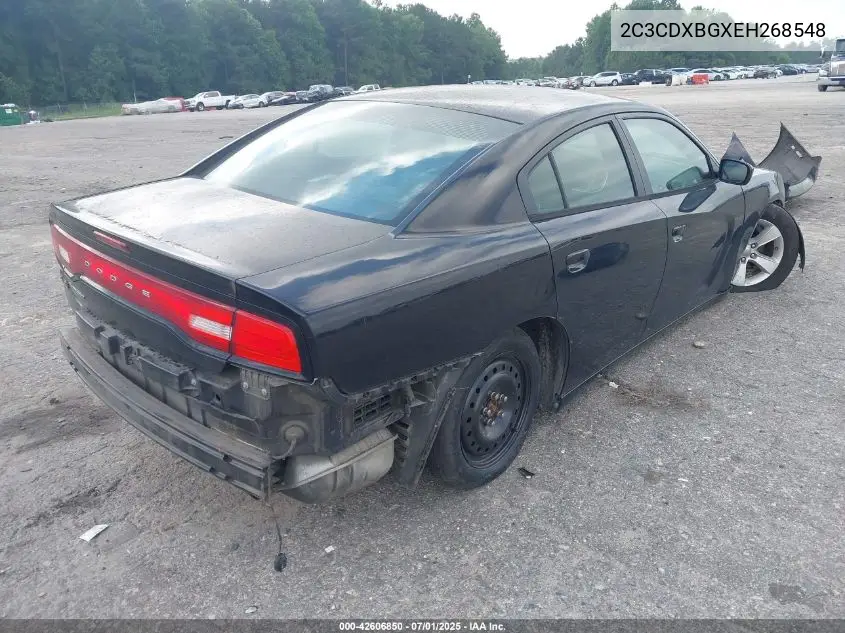 2014 Dodge Charger Se VIN: 2C3CDXBGXEH268548 Lot: 42606850
