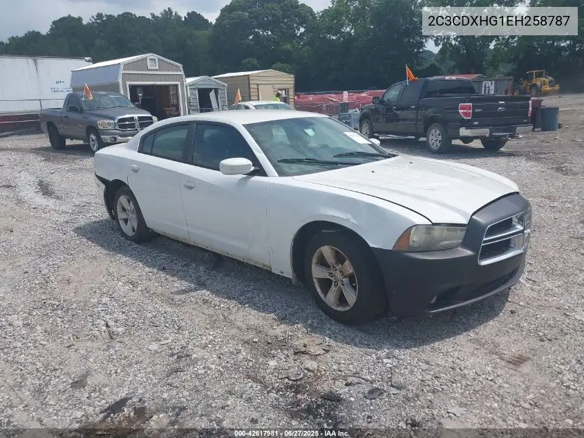 2014 Dodge Charger Sxt VIN: 2C3CDXHG1EH258787 Lot: 42617981