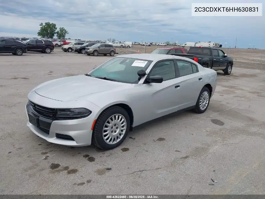 2017 Dodge Charger Police VIN: 2C3CDXKT6HH630831 Lot: 42622460