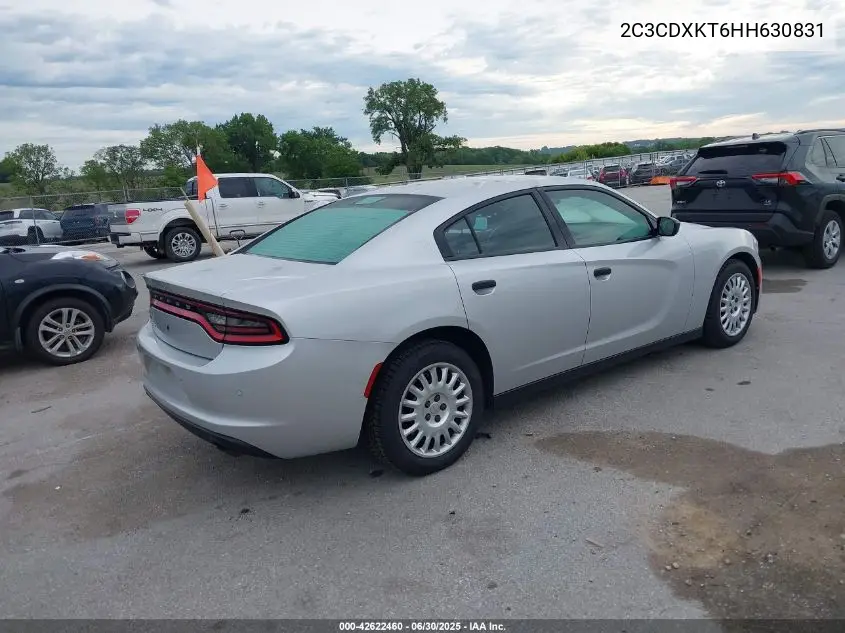 2017 Dodge Charger Police VIN: 2C3CDXKT6HH630831 Lot: 42622460