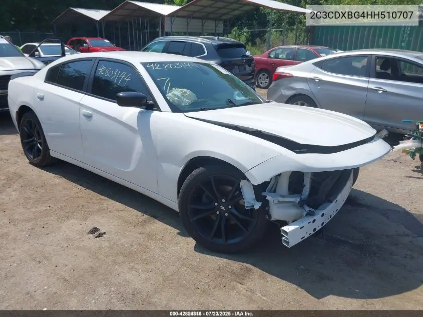 2017 Dodge Charger Se Rwd VIN: 2C3CDXBG4HH510707 Lot: 42824818