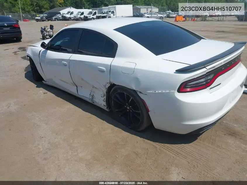 2017 Dodge Charger Se Rwd VIN: 2C3CDXBG4HH510707 Lot: 42824818