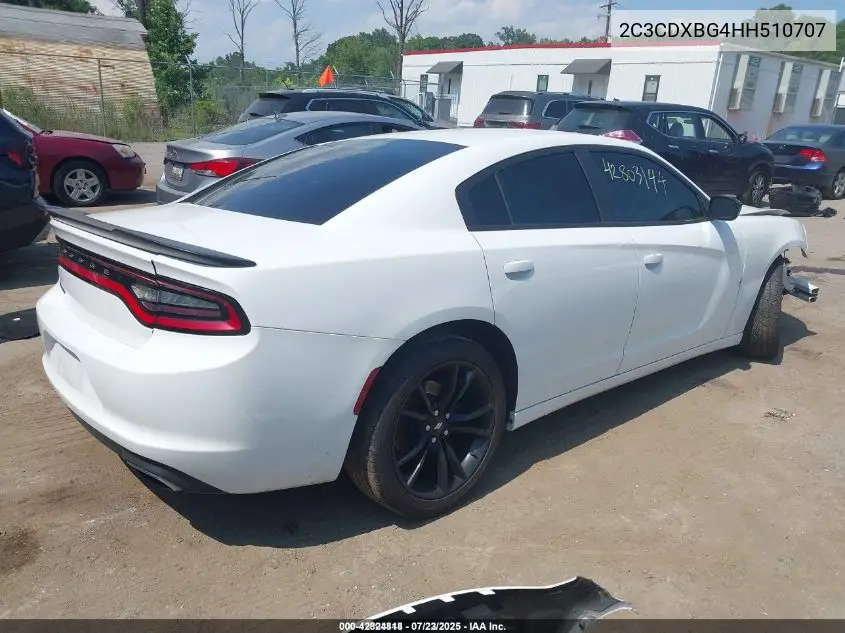 2017 Dodge Charger Se Rwd VIN: 2C3CDXBG4HH510707 Lot: 42824818