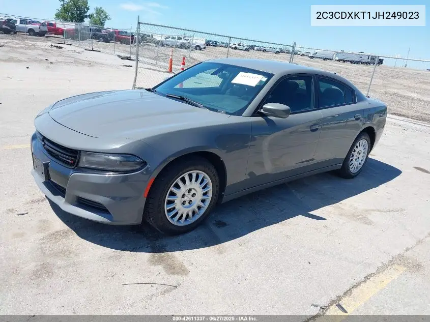 2018 Dodge Charger Police Awd VIN: 2C3CDXKT1JH249023 Lot: 42611337