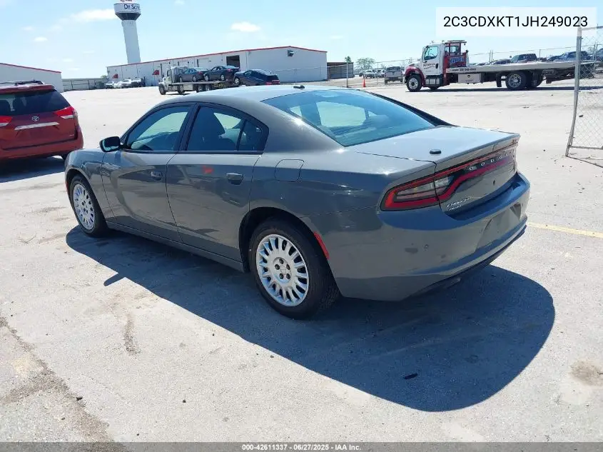 2018 Dodge Charger Police Awd VIN: 2C3CDXKT1JH249023 Lot: 42611337