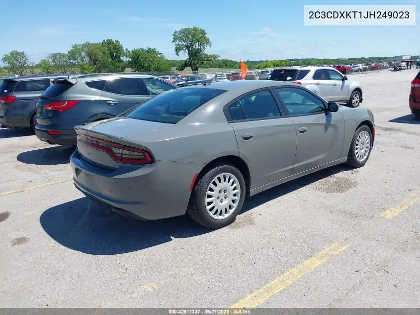 2018 Dodge Charger Police Awd VIN: 2C3CDXKT1JH249023 Lot: 42611337