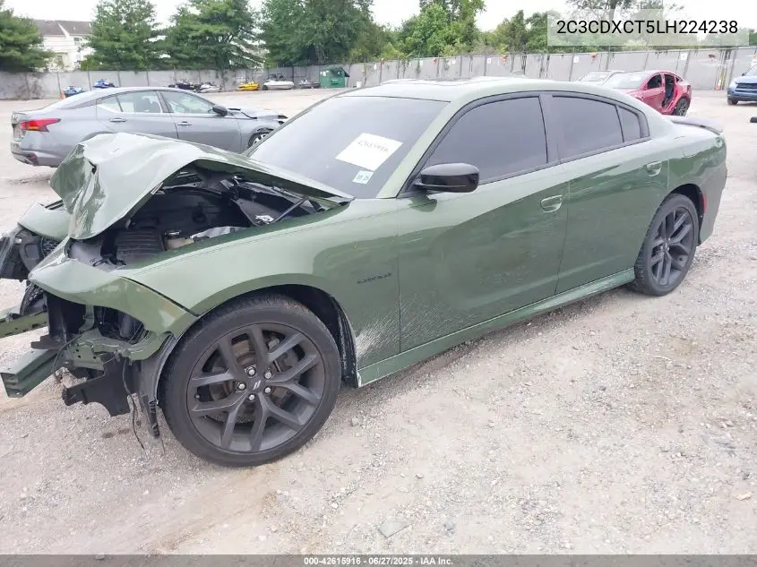 2020 Dodge Charger R/T Rwd VIN: 2C3CDXCT5LH224238 Lot: 42615916