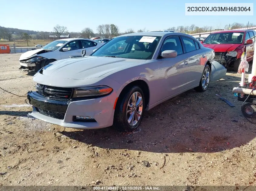 2021 Dodge Charger Sxt Awd VIN: 2C3CDXJG3MH683064 Lot: 41749497