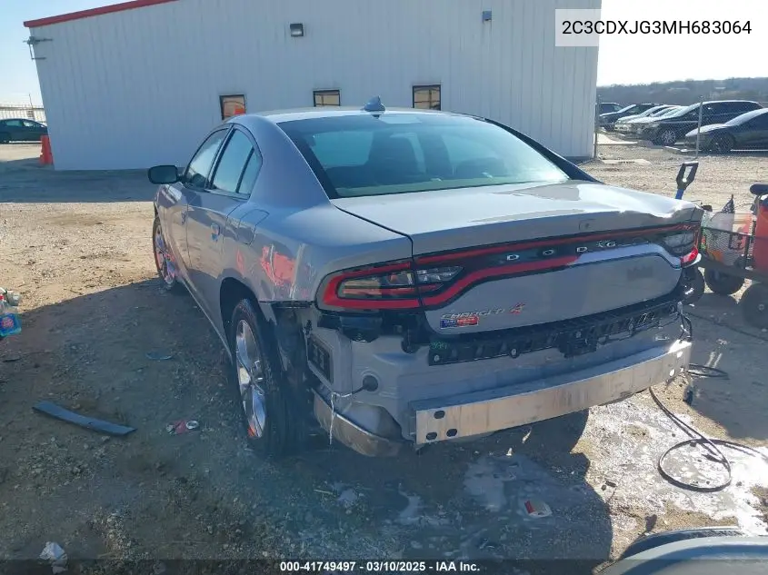 2021 Dodge Charger Sxt Awd VIN: 2C3CDXJG3MH683064 Lot: 41749497