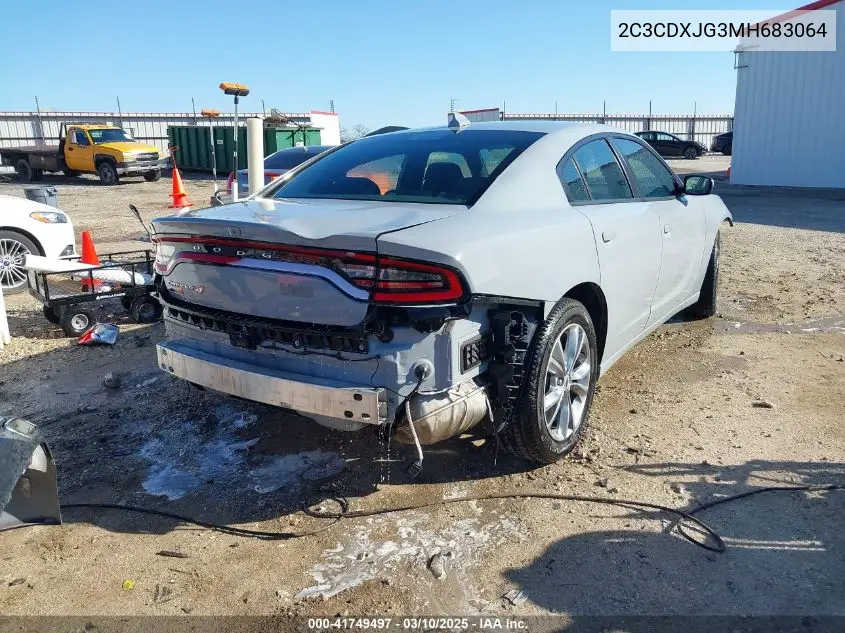 2021 Dodge Charger Sxt Awd VIN: 2C3CDXJG3MH683064 Lot: 41749497