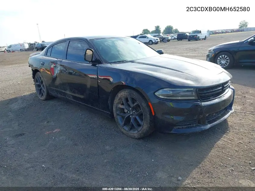 2021 Dodge Charger Sxt Rwd VIN: 2C3CDXBG0MH652580 Lot: 42613284