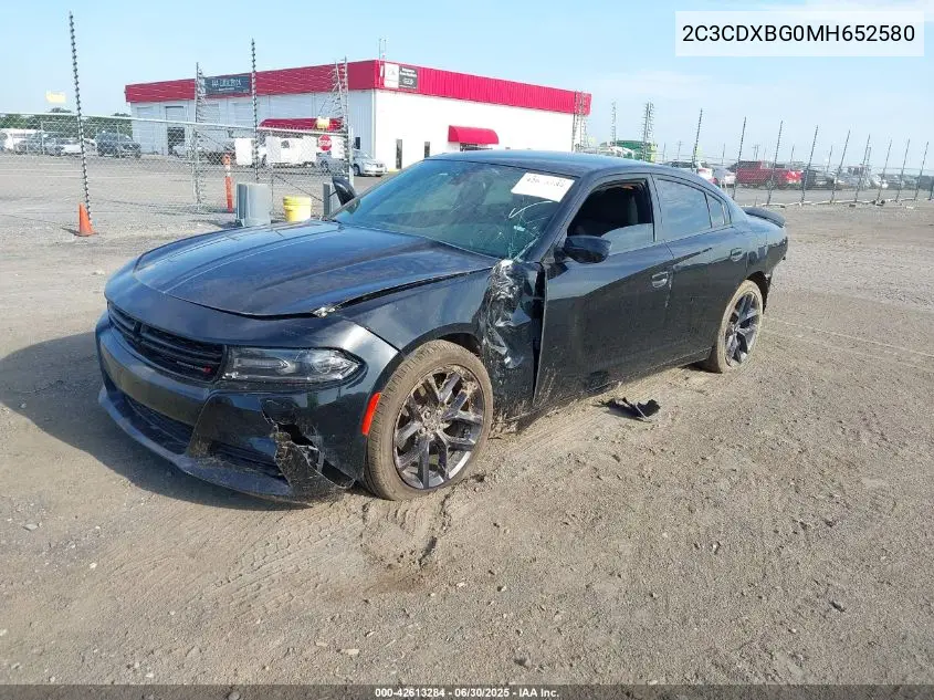 2021 Dodge Charger Sxt Rwd VIN: 2C3CDXBG0MH652580 Lot: 42613284