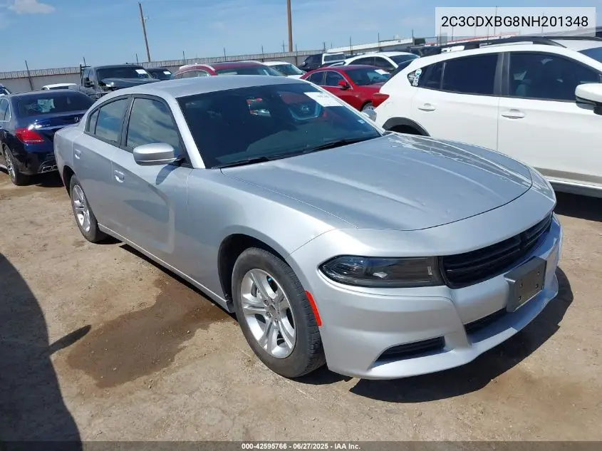 2022 Dodge Charger Sxt Rwd VIN: 2C3CDXBG8NH201348 Lot: 42595766