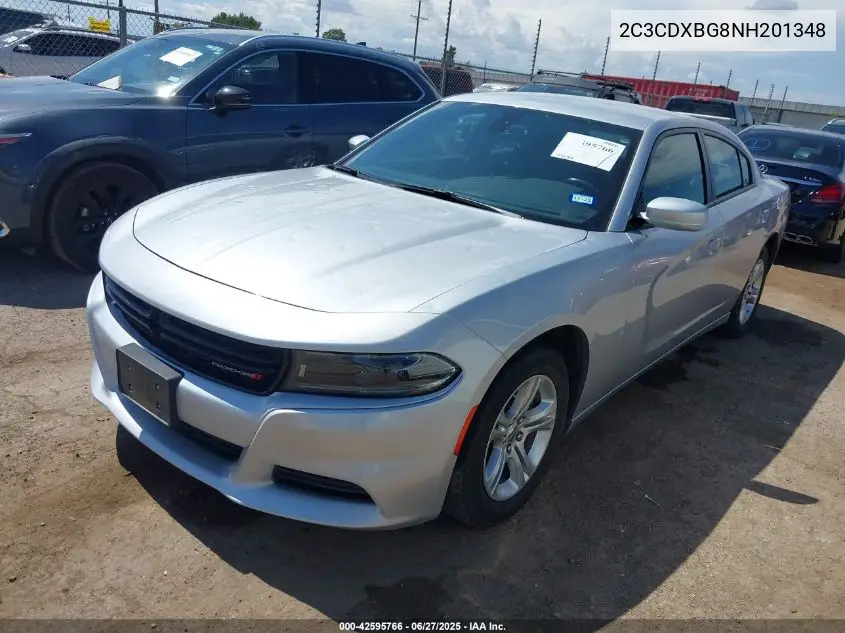 2022 Dodge Charger Sxt Rwd VIN: 2C3CDXBG8NH201348 Lot: 42595766