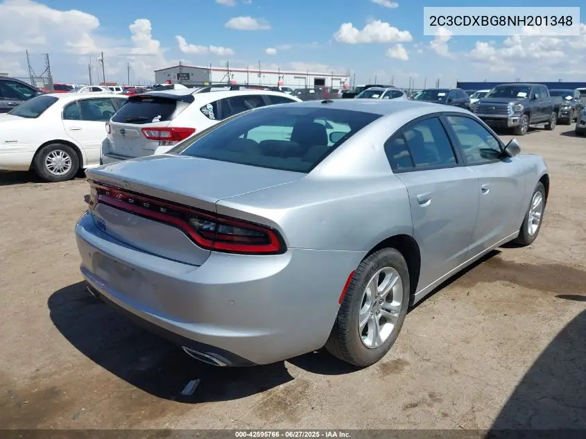 2022 Dodge Charger Sxt Rwd VIN: 2C3CDXBG8NH201348 Lot: 42595766
