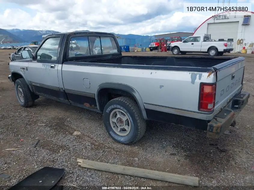 1987 Dodge Dakota VIN: 1B7GR14M7HS453880 Lot: 41987633