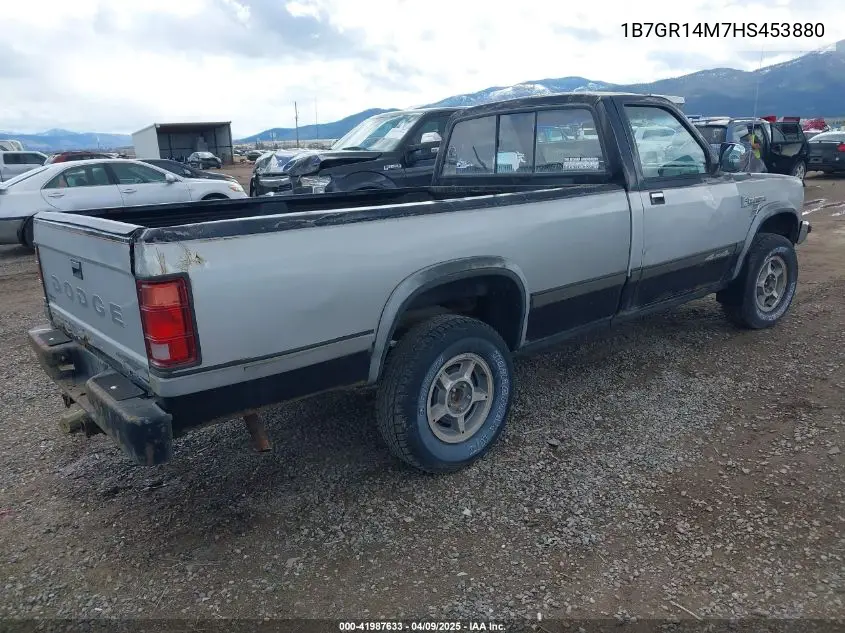 1987 Dodge Dakota VIN: 1B7GR14M7HS453880 Lot: 41987633
