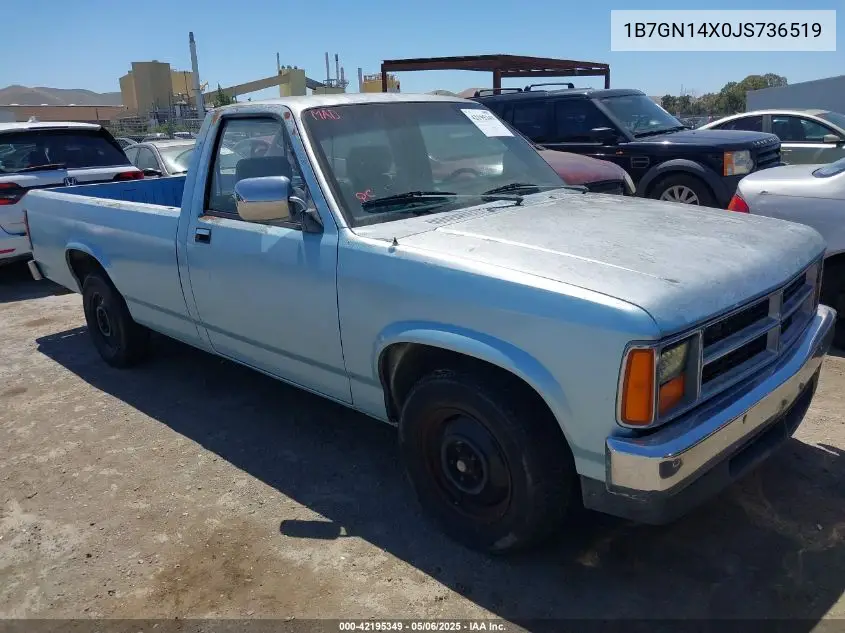 1988 Dodge Dakota VIN: 1B7GN14X0JS736519 Lot: 42195349