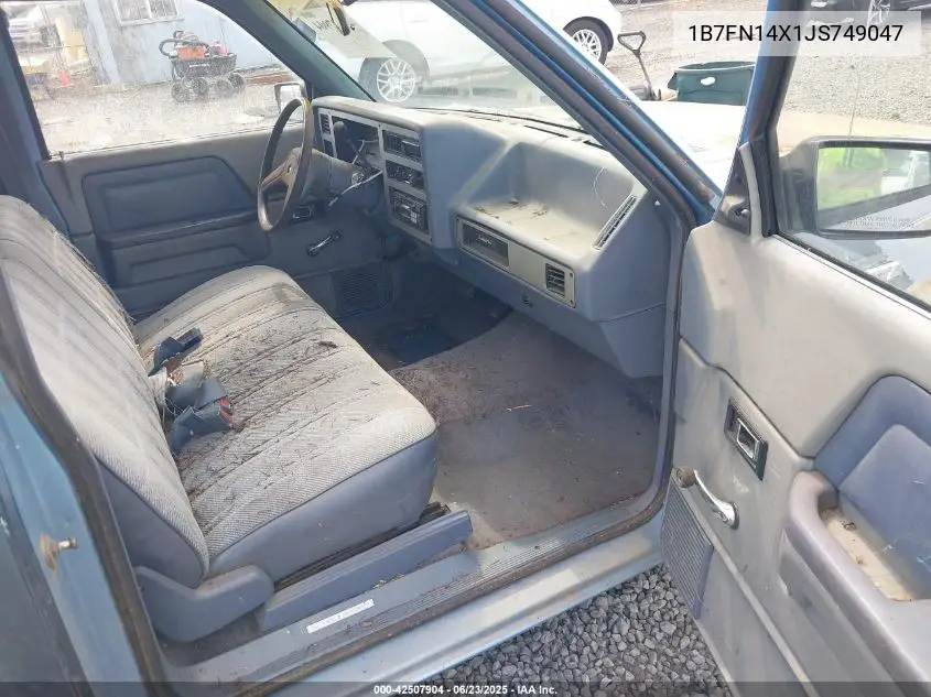 1988 Dodge Dakota VIN: 1B7FN14X1JS749047 Lot: 42507904