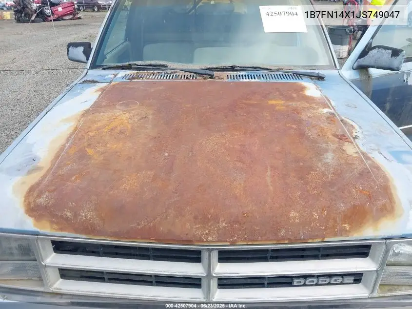 1988 Dodge Dakota VIN: 1B7FN14X1JS749047 Lot: 42507904