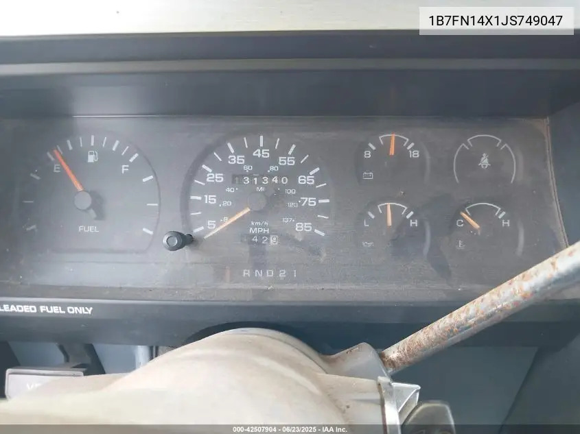 1988 Dodge Dakota VIN: 1B7FN14X1JS749047 Lot: 42507904
