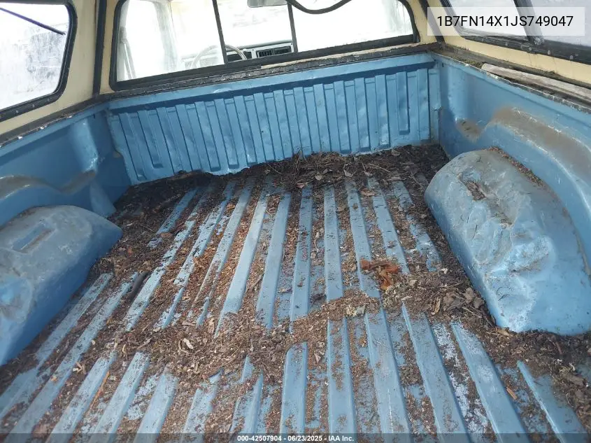 1988 Dodge Dakota VIN: 1B7FN14X1JS749047 Lot: 42507904