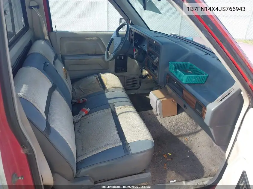 1988 Dodge Dakota VIN: 1B7FN14X4JS766943 Lot: 42588206
