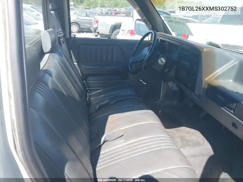 1991 Dodge Dakota VIN: 1B7GL26XXMS302752 Lot: 42060308