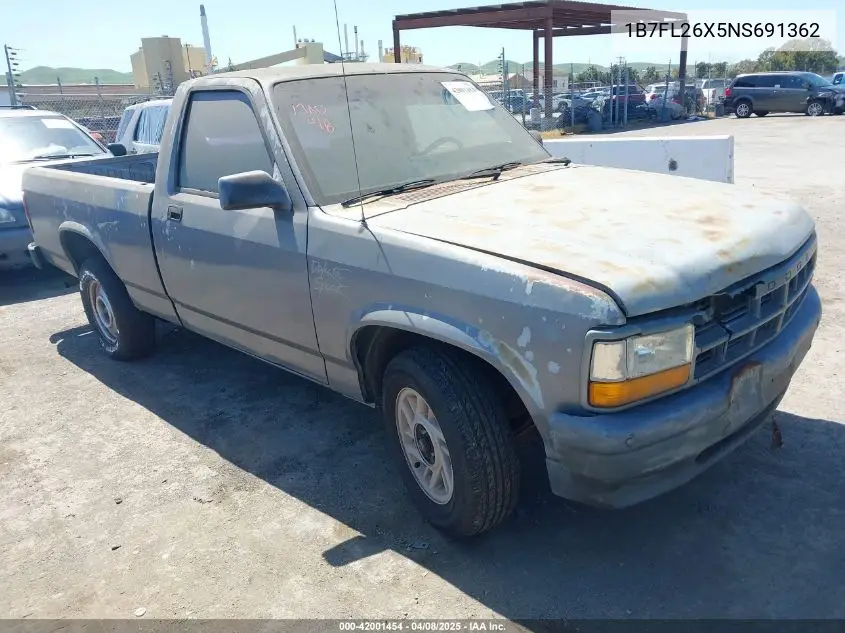 1992 Dodge Dakota VIN: 1B7FL26X5NS691362 Lot: 42001454