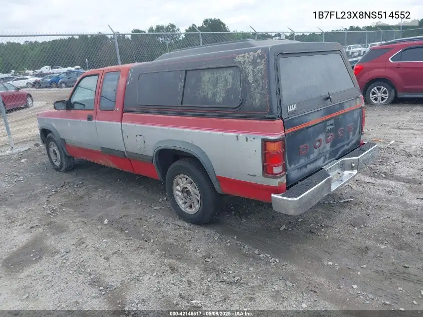 1992 Dodge Dakota VIN: 1B7FL23X8NS514552 Lot: 42146517