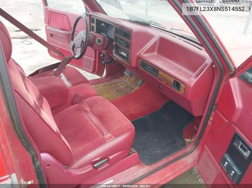 1992 Dodge Dakota VIN: 1B7FL23X8NS514552 Lot: 42146517